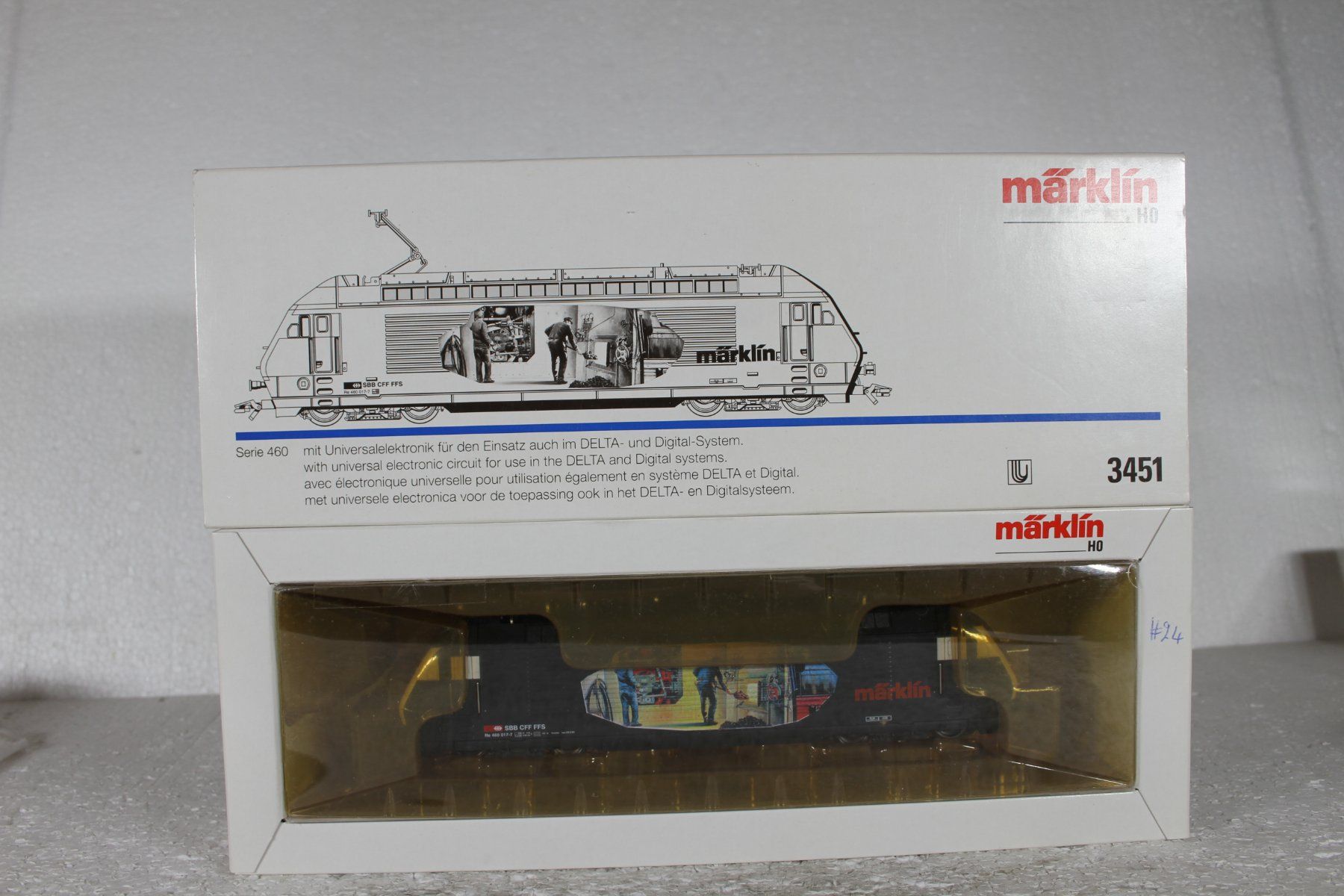 Märklin Modellini di ferrovie: Märklin 3451 SBB Re 460 Heizer – Usato da Triesen venduto da gleis8 9