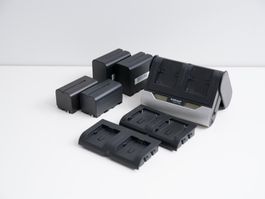 NP-F750 & NP-F960 Batterien inkl. Ladegerät
