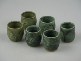 6x Keramikbecher Sets