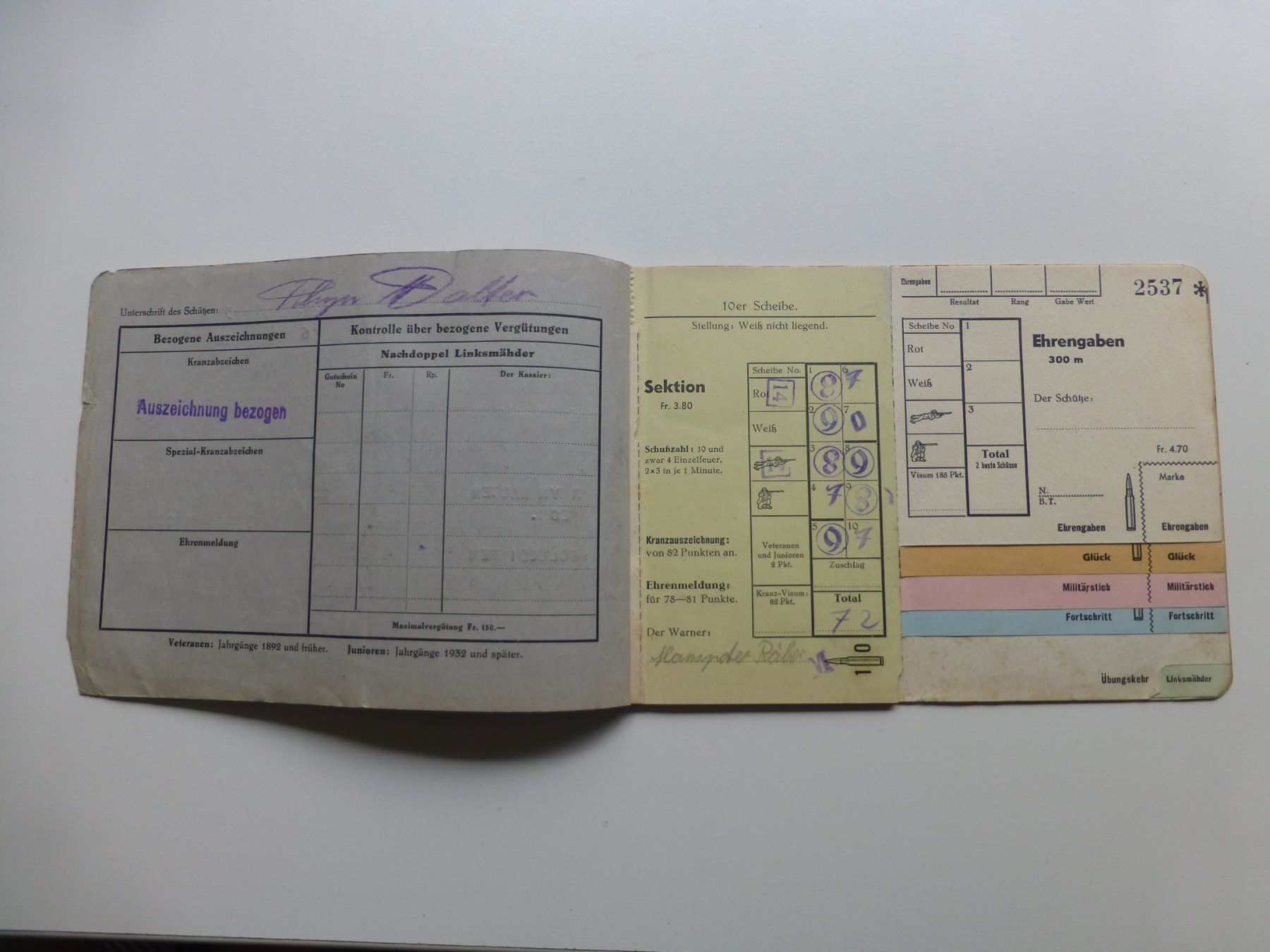 Medaillen: Madiswil, Landesschiessen 1952 – Gebraucht aus Bettlach von 1saurer 1