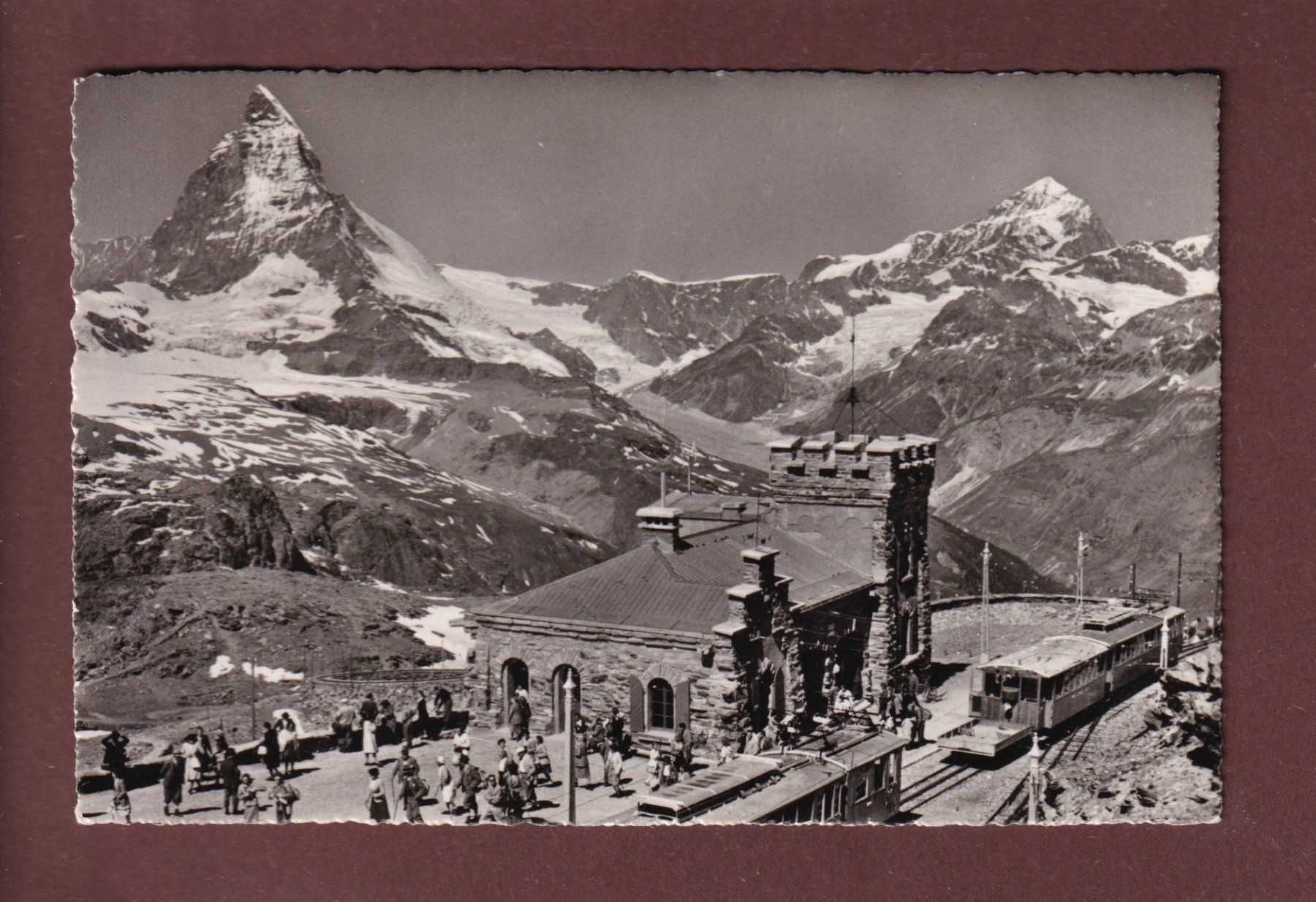 Ansichtskarten: GORNERGRAT - Bahn - Matterhorn - 1949 – Gebraucht aus Pully von nicecards
