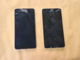 2 Windows Handys defekt:Microsoft Lumia 650 Touch beschädigt