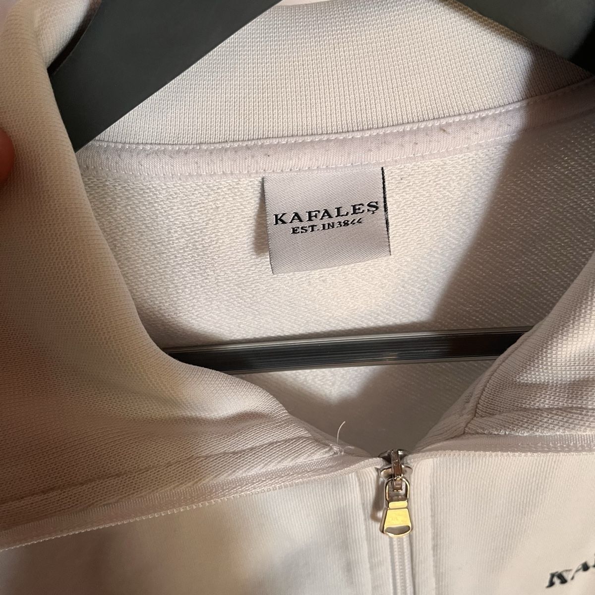 Maglioni & Felpe: Kafa Les white Sweatjacket – Usato da Diepflingen venduto da ldvintagestreetwear 3