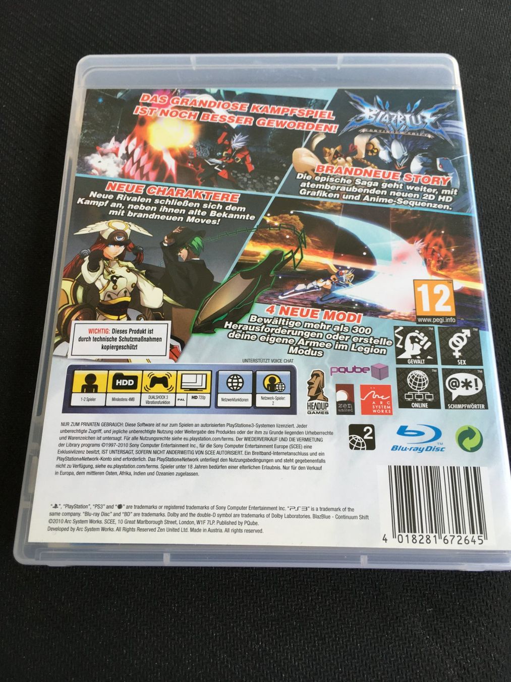 Sony Giochi: Blazblue Continuum Shift - PS3 / Playstation 3 – Usato da St.Gallen venduto da sjosjo 1