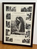 Poster "Chimères Notre-Dame Paris", Incl. Rahmen