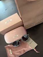 Miu Miu Sunglasses Oval Gold Made in Italy New