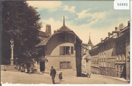 Fribourg - Fontaine de Sauvage et Rue de la Neuveville - ani