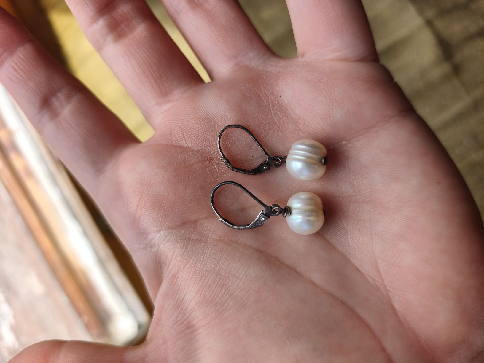 Boucles d'oreille: Silber perl ohrringe – D'occasion à Andiast par manucozi05 3