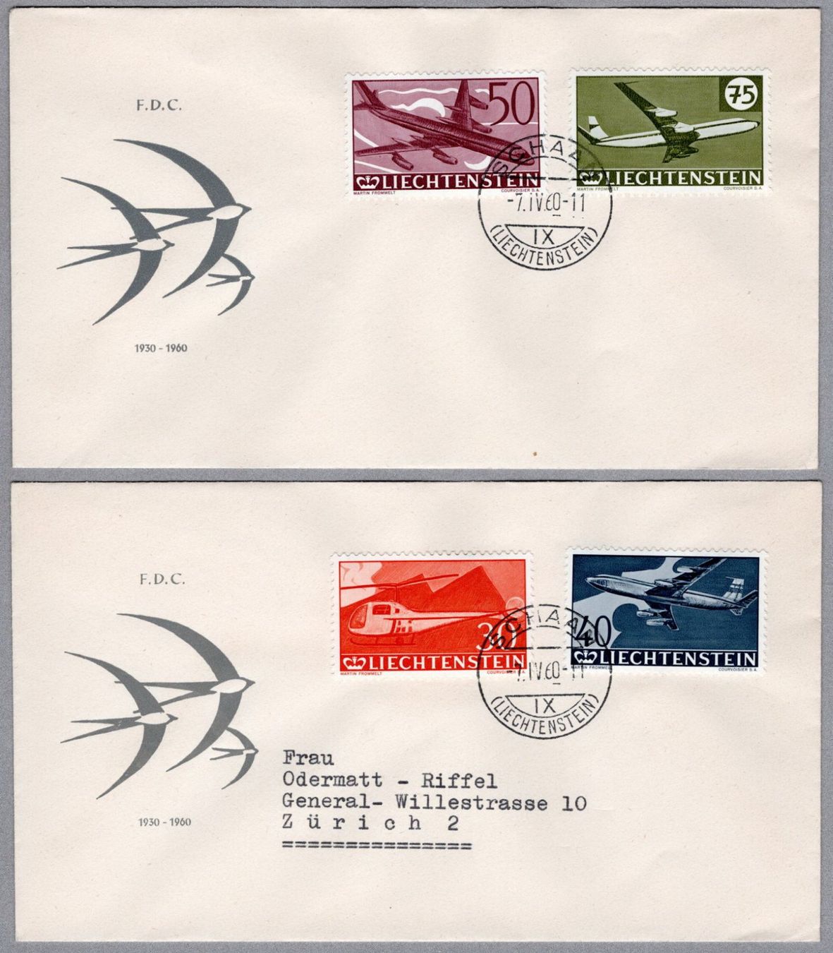 Buste & buste per spedizione: Lichtenstein – Usato da Vilters venduto da Jere3943
