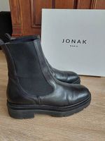 Jonak Stiefeletten Chelsea Boots 39 schwarz Leder