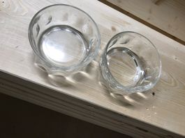 2 Glas Schalen 11cm