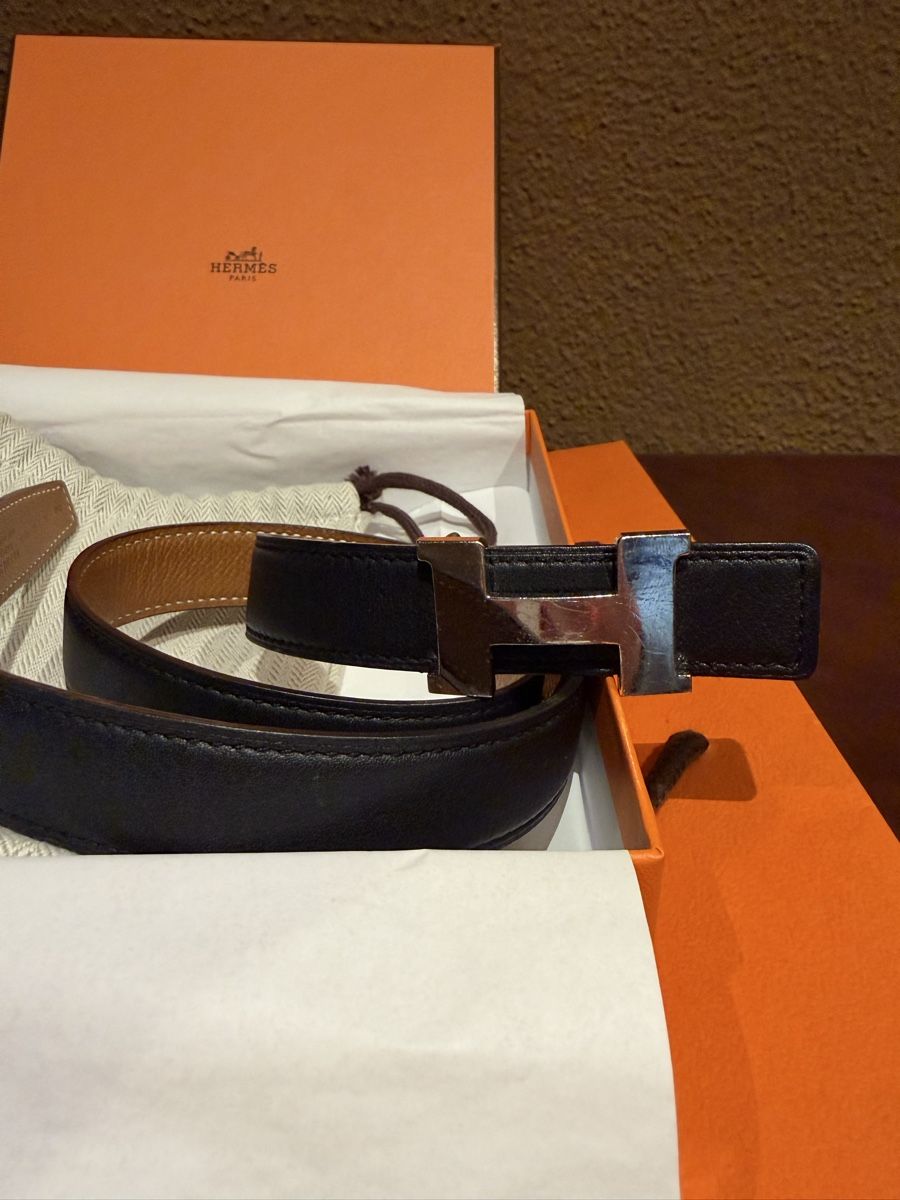 Hermès Cinture: Hermes Mini Constance Silver 70 cm reversible – Usato da Hagenbuch ZH venduto da GianLivio