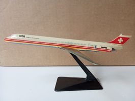 Flugzeugmodell MD 83 der CTA mit Schönheitsfehler