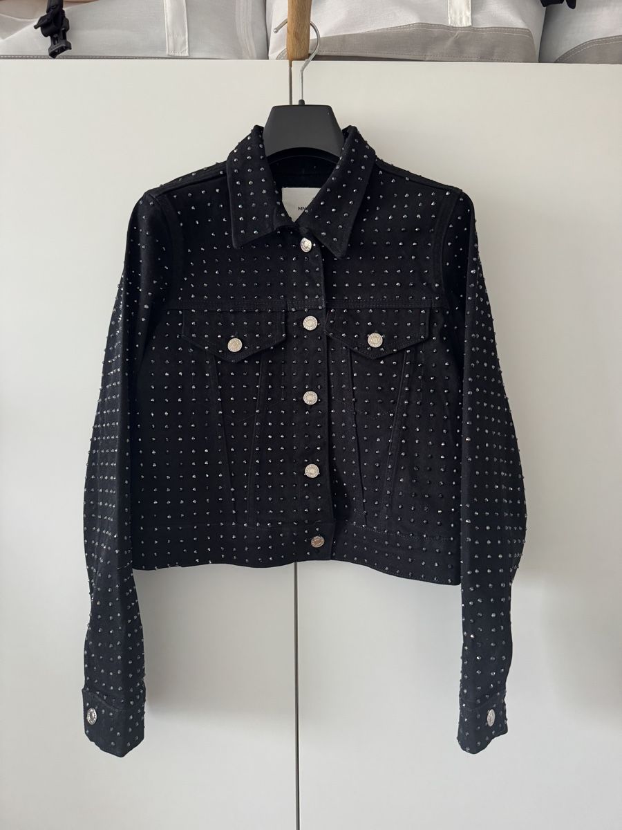 Mango Giacche: Mango studded black denim jacket - size M – Nuovo (secondo la descrizione) da Morges venduto da melz_28