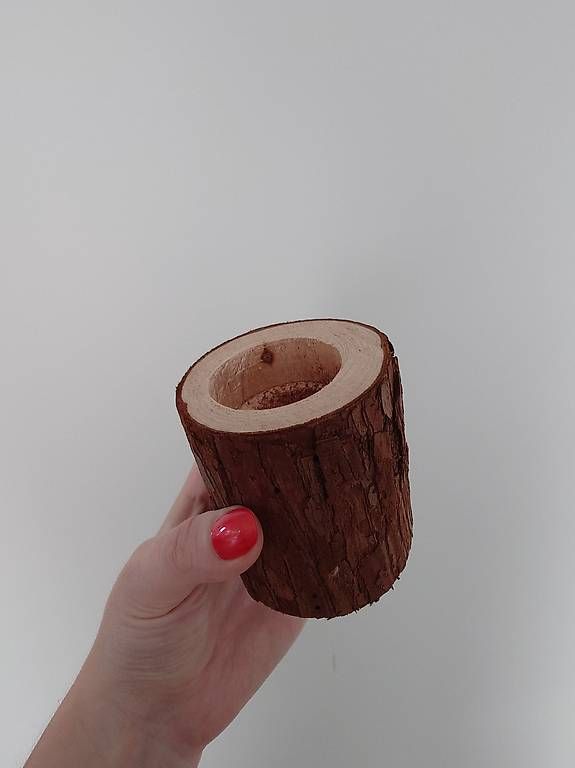 Portacandele: 12 Holz-Teelichthalter, 7 cm – Usato da Winterthur venduto da CeVe95 1