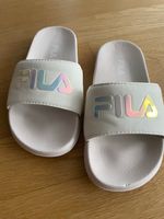 FILA Badesandale Gr. 32 weiss Regenbogen