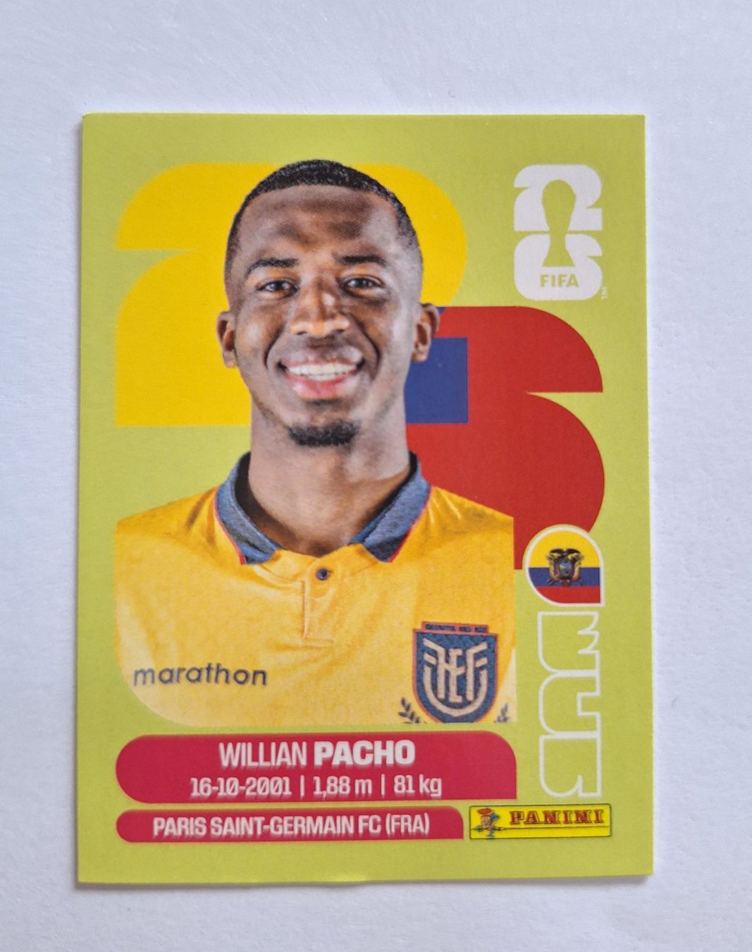Panini Carte collezionabili: Panini Willian Pacho ECU 6 – Nuovo (secondo la descrizione) da Romanens venduto da Crocette