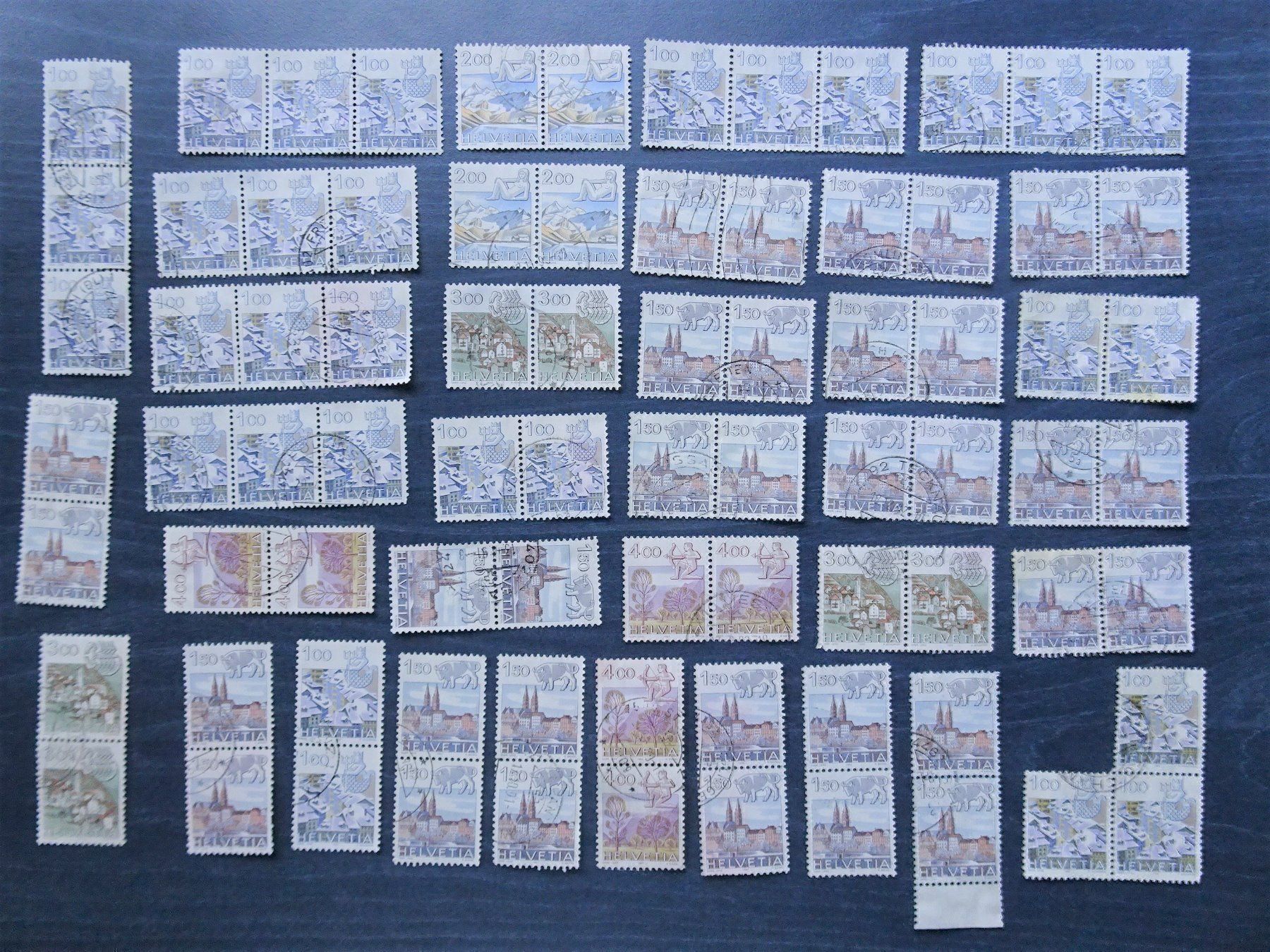 Alle Briefmarken: 1982/86 – Gebraucht aus Aadorf von Chnorli-Furz