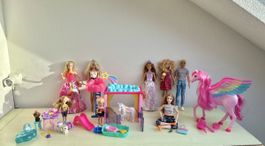 Barbie Märchen Set mit vielen Puppen und Accessoires