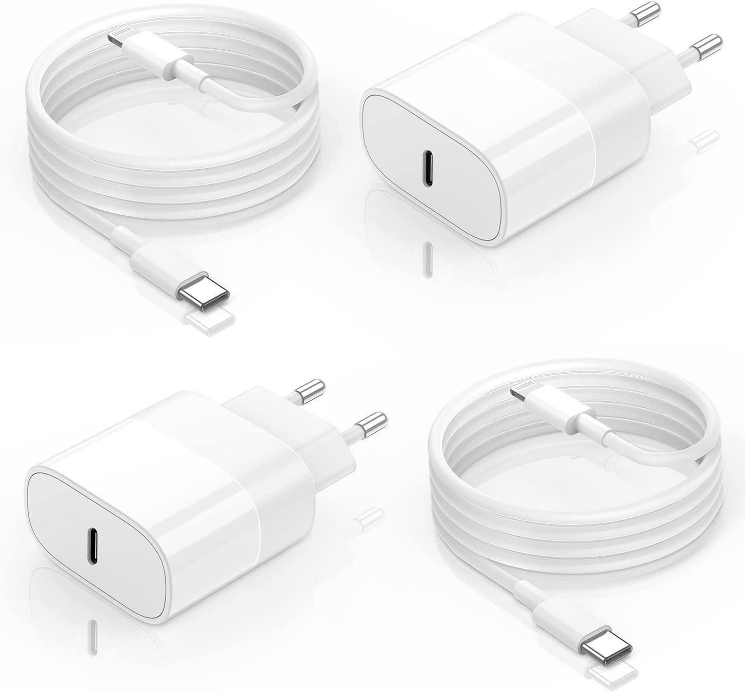Caricabatterie: 2Paare iPhone Ladegerät&iPhone Ladekabel – Nuovo (secondo la descrizione) da Thun venduto da 365buy