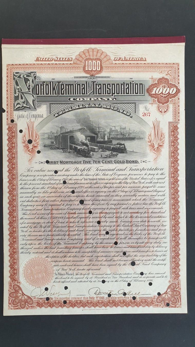 Documenti: Wertpapiere USA. Eisenbahn. – Usato da Goldach venduto da armando_r 1
