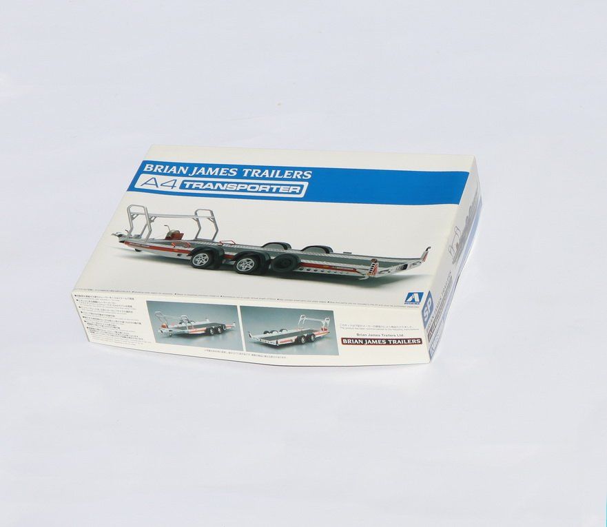 Kit di modellismo & Modellini statici: Brian James Trailers A4 Transporter 1:24 von Aoshima – Nuovo e nell'imballaggio originale da Rothenburg venduto da aron2006