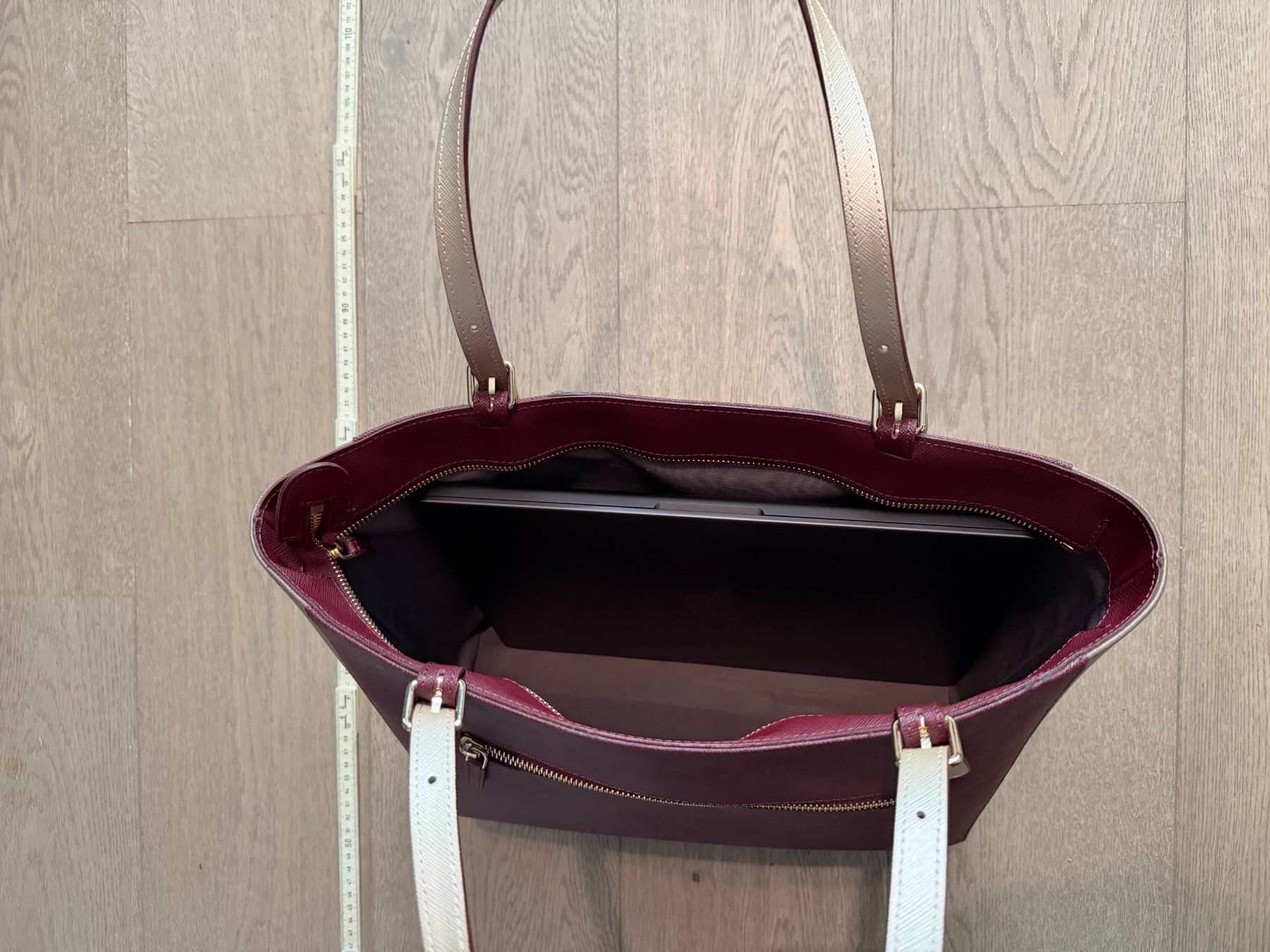 Lancaster Borse da donna: Sac à main Lancaster bordeaux / taupe – Usato da Bussigny venduto da mistylilou 3