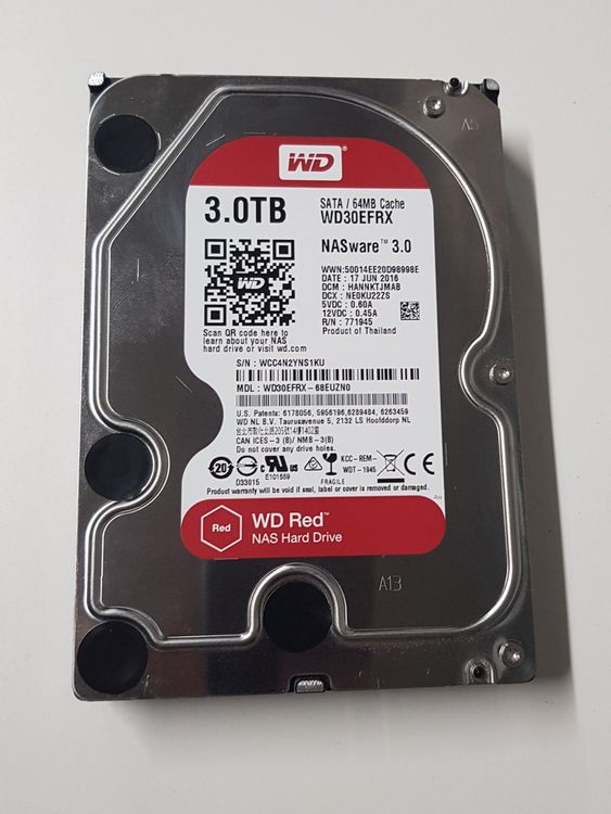Disque Dur Western Digital WD30EFPX 3 To Red Plus – Pour NAS, 24/7, 8 Baies - 4