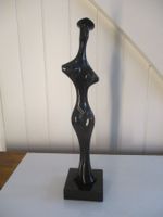 Marmor-Skulptur Dame mit Hut Kunst arte art sculpture