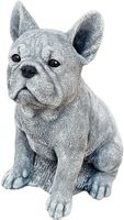 ‪Französische Bulldogge Steinfigur Stein Skulptur