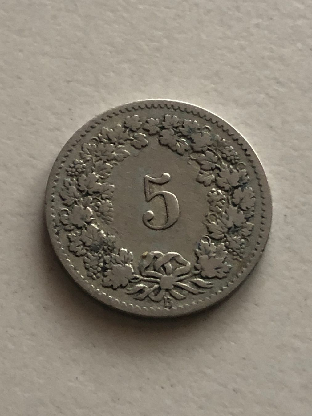 Alle Münzen: 5 Rp. 1880 – Gebraucht aus Schötz von Odpa 1