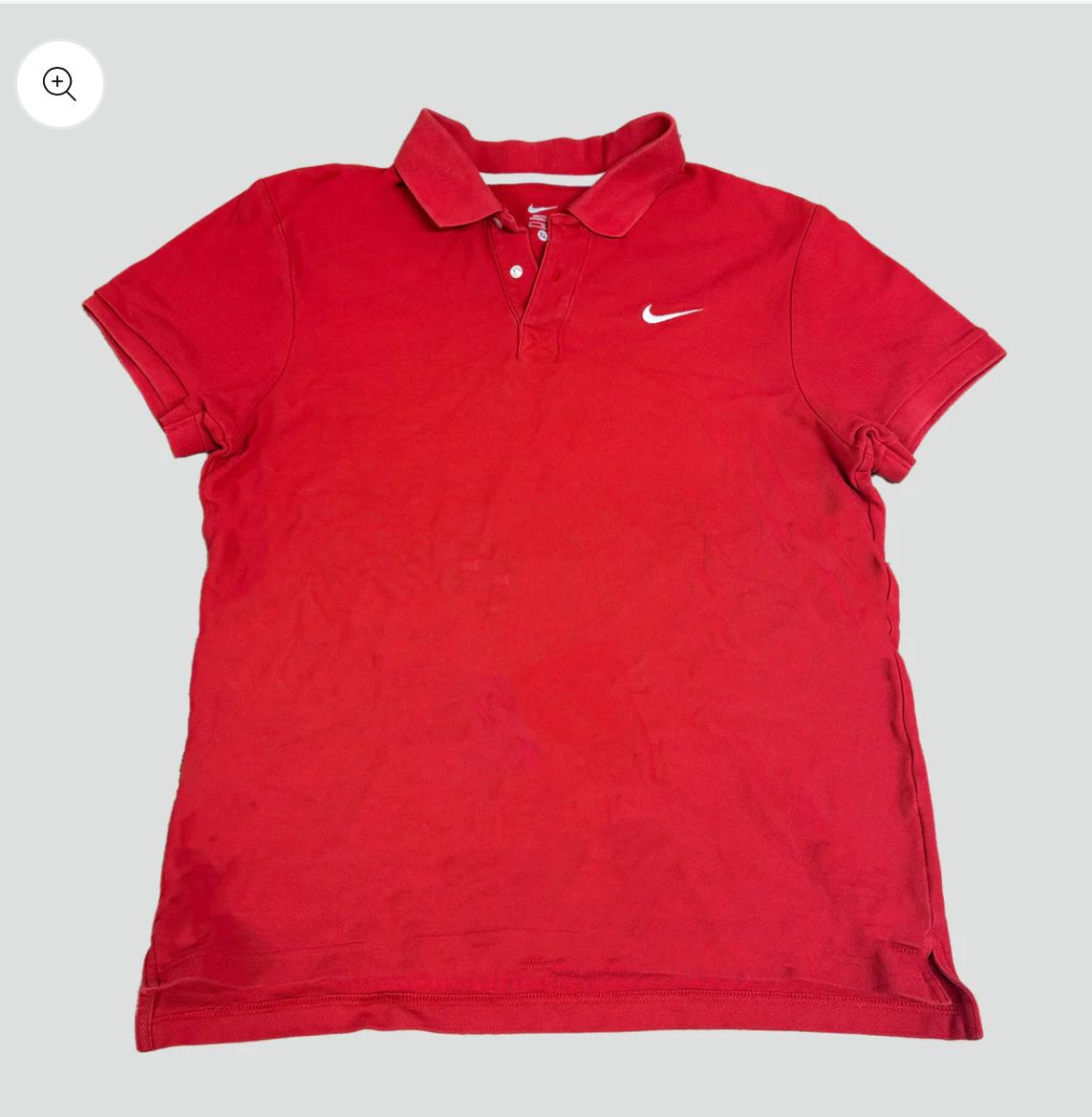 Nike Magliette Polo: Red Nike Polo Shirt, Pre-Owned – Usato da St. Gallen venduto da sourced_limited