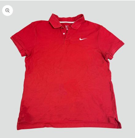 Red Nike Polo Shirt, Pre-Owned