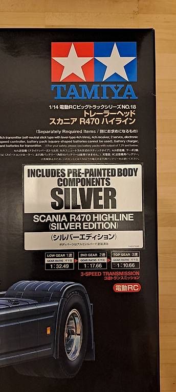 Kit di modellismo & Modellini statici: Tamiya 56364 Scania Silver Edition  – Nuovo e nell'imballaggio originale da Therwil venduto da davidmann 3