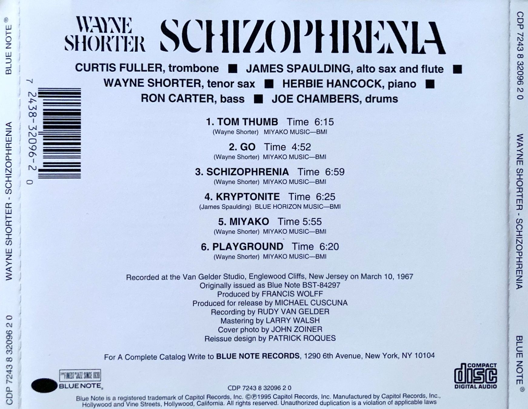 CD: WAYNE SHORTER - SCHIZOPHRENIA – Usato da Bottens venduto da hotter-than-hell 1