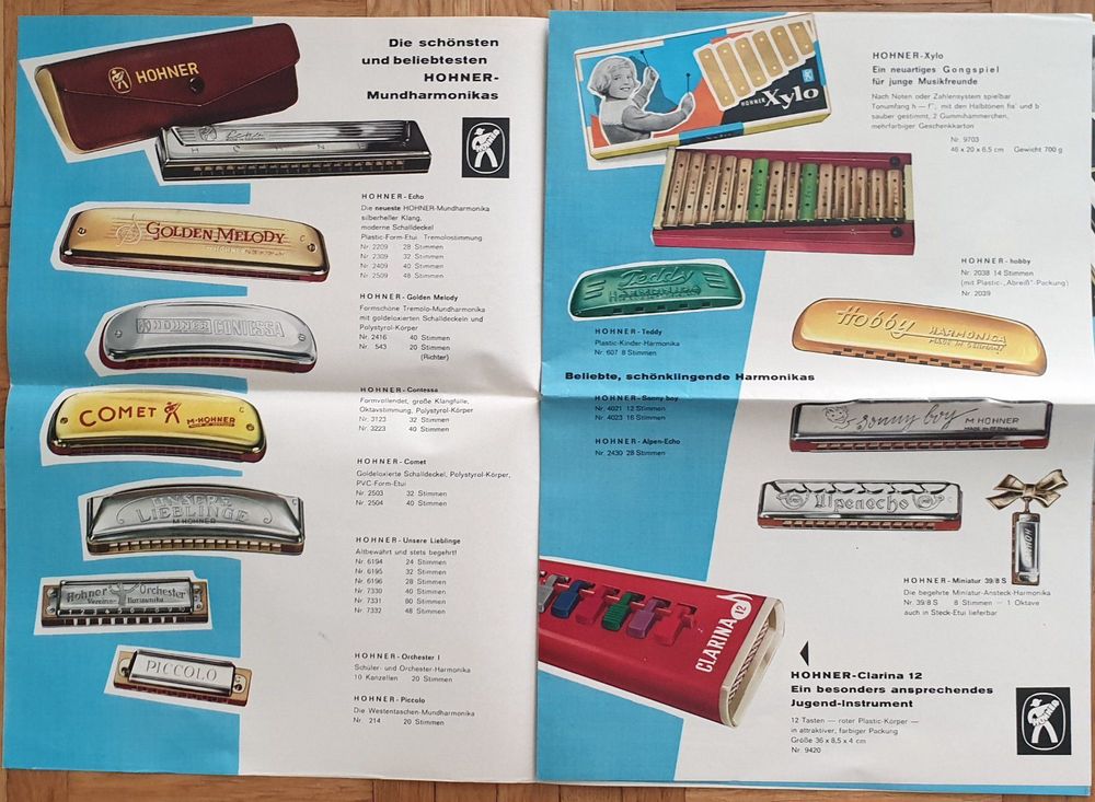 Katalog Hohner 1966 Mundharmonikas/Melodicas Kaufen auf Ricardo