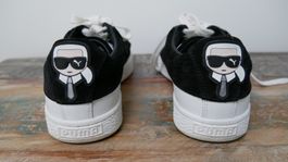 Puma x Karl Lagerfeld Sneaker Schuhe schwarz weiss silber