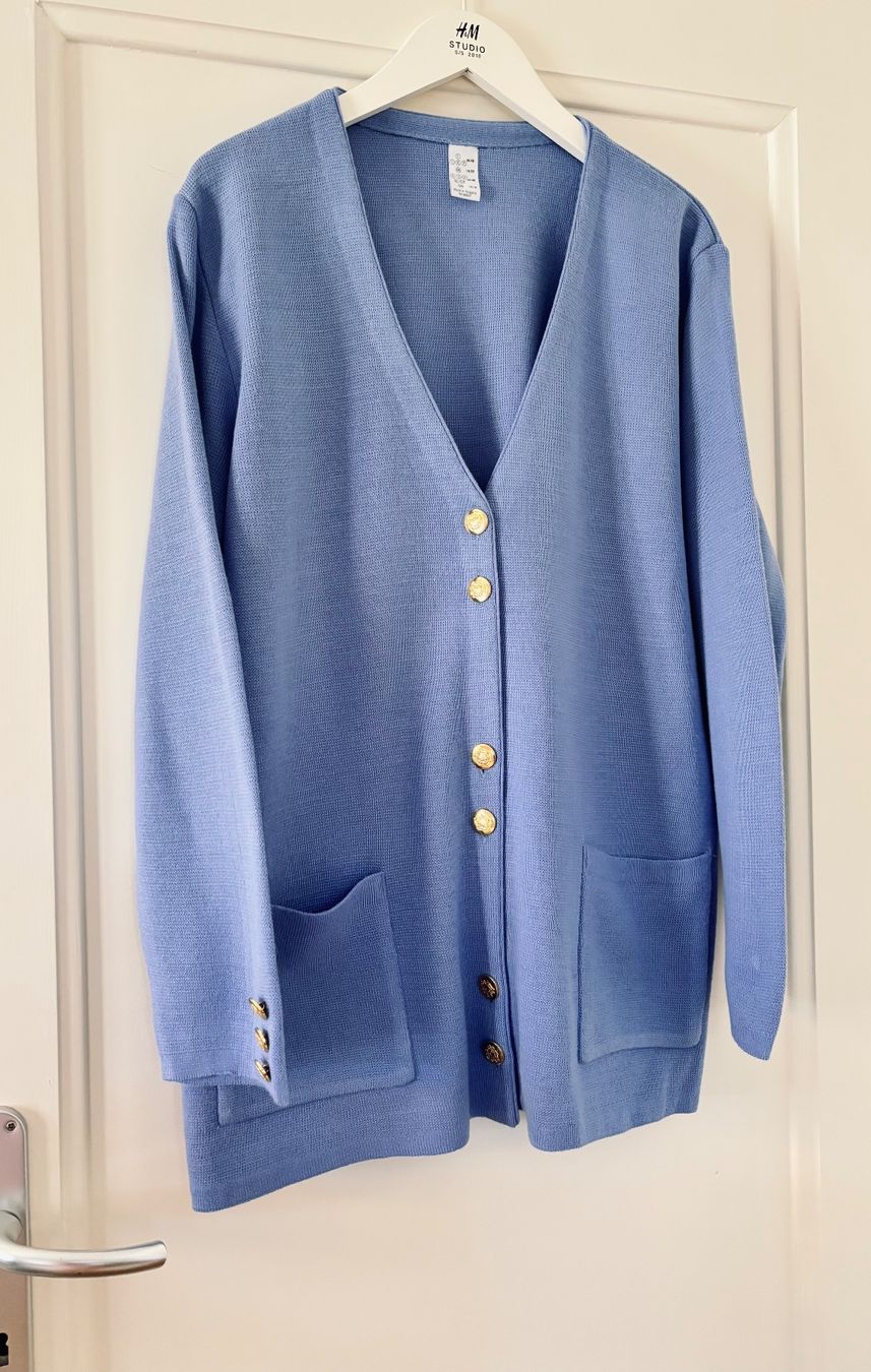 Giacche: Vintage knitted blazer with wool blend - size M-L – Usato da Cully venduto da Maar_K 1