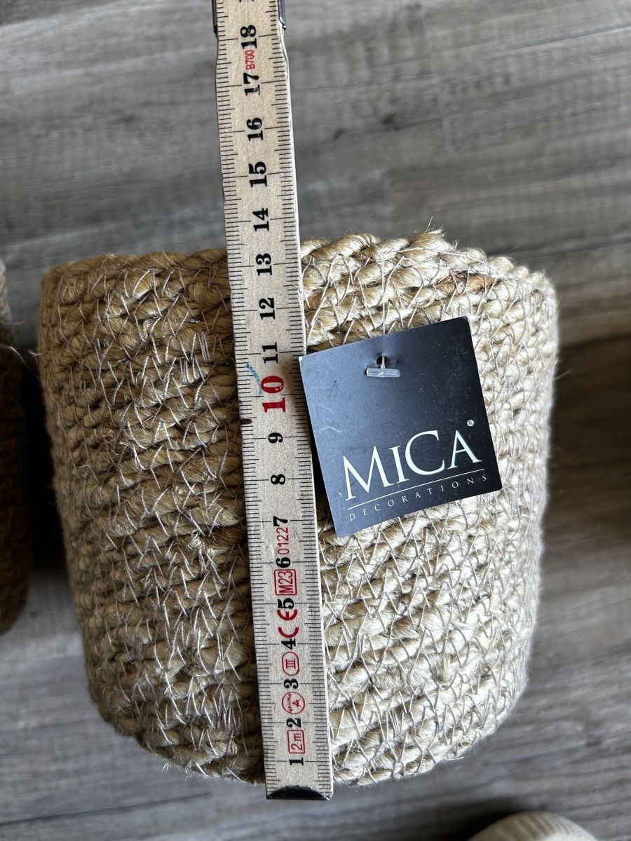 Pots de fleurs: 3er Set Mica Decorations Jute-Übertöpfe – D'occasion à Obfelden par JackyRot 2