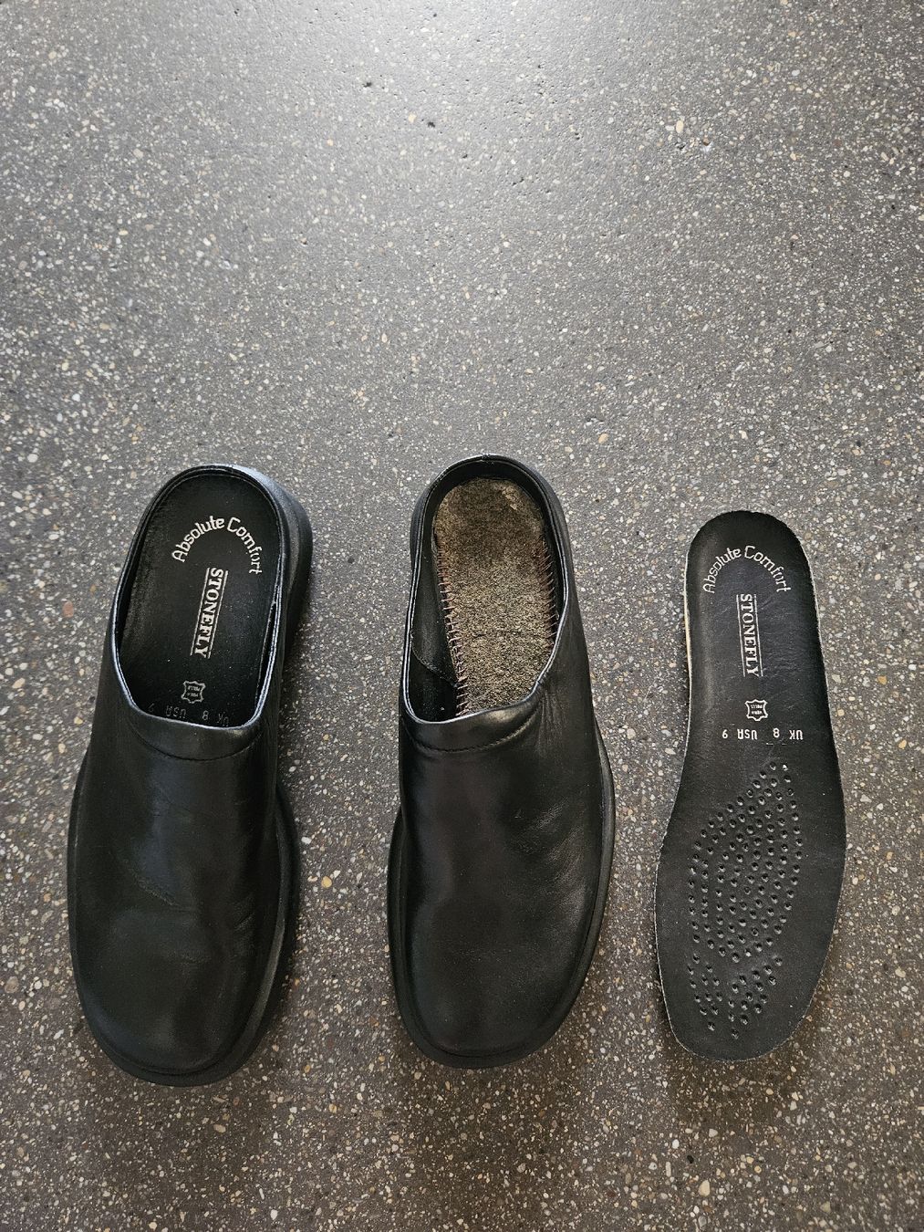 Chaussures hommes: Leder Clogs STONEFLY Grösse 41 unbenutzt  – Neuf (Voir description) à Anwil par tamoos