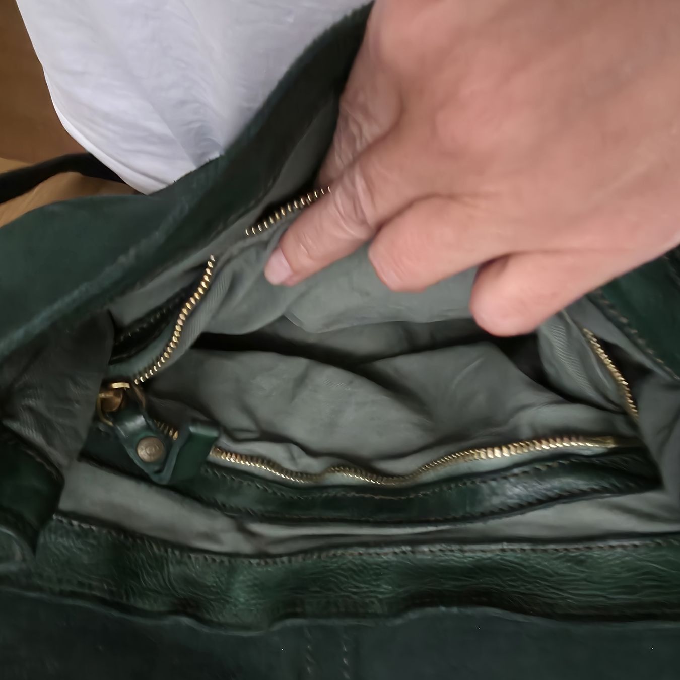 Campomaggi Borse da donna: wunderschöne grüne Ledertasche von Campomaggi  – Nuovo (secondo la descrizione) da Rickenbach b. Wil venduto da diepe 8