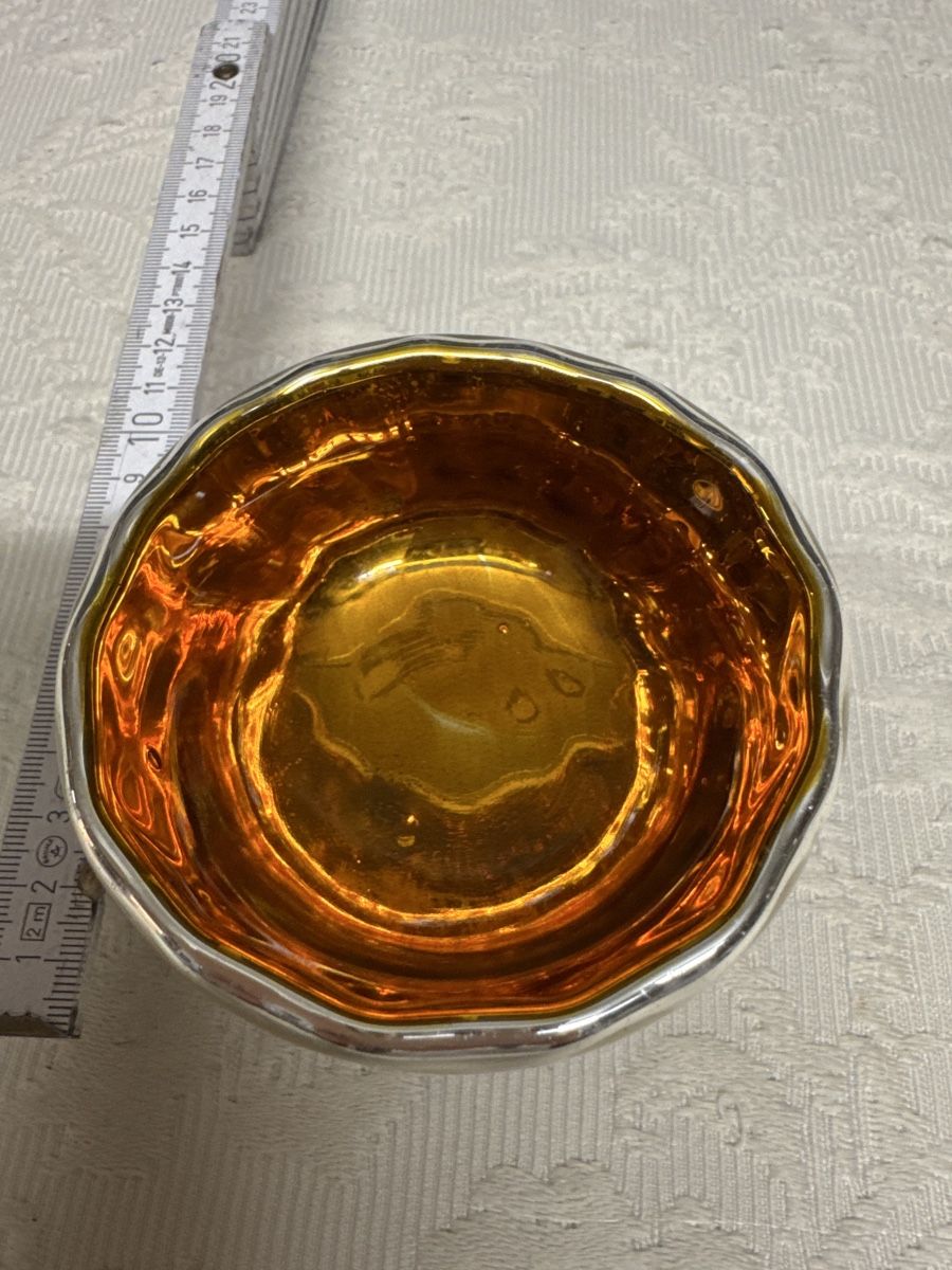 Bicchieri: Antike Bauernsilber  Schale, hangemalt, 8 cm – Usato da Gams venduto da ver_n7n9 2