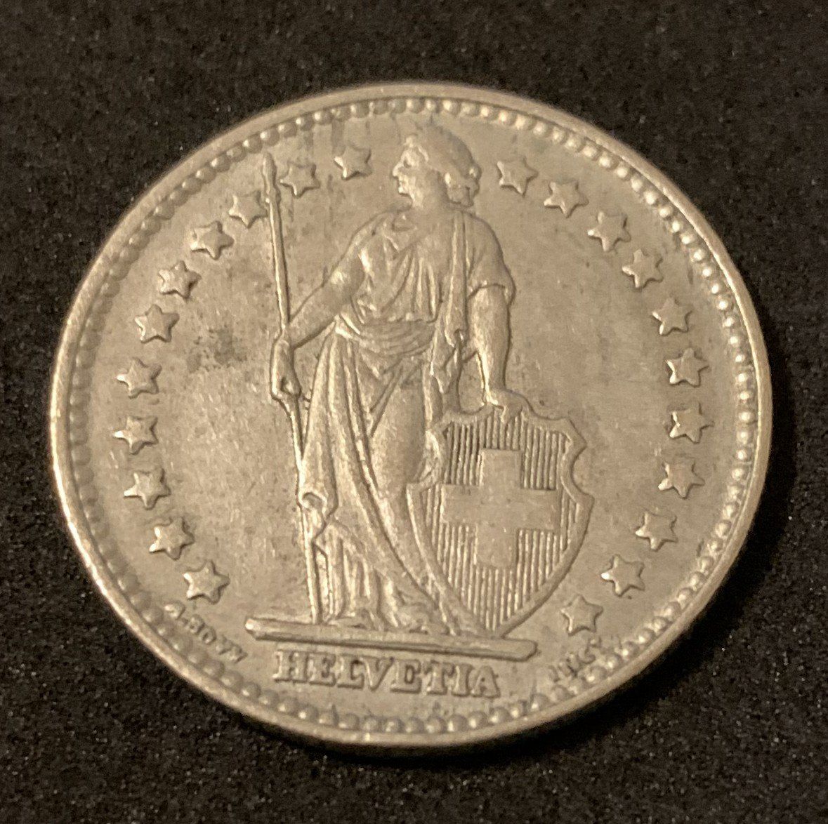 Tutti le monete: 1 Franken 1955 Silber Selten – Usato da Köniz venduto da Habenix 3