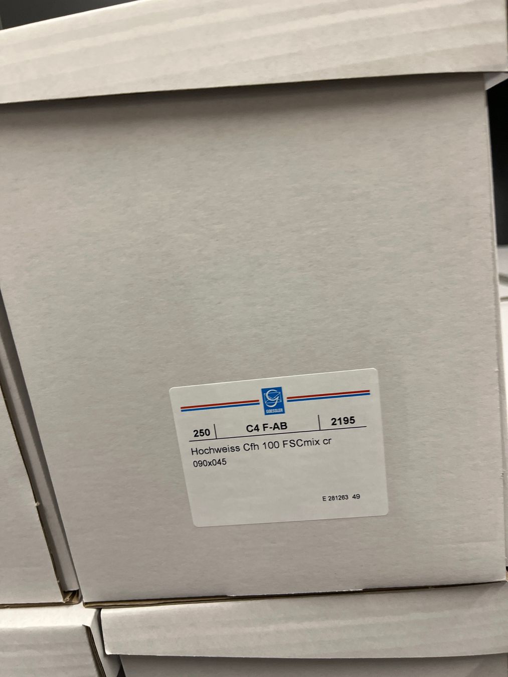 Materiale di riempimento: Goessler Couvert C4 250 – Usato da Zürich venduto da Zapro 1