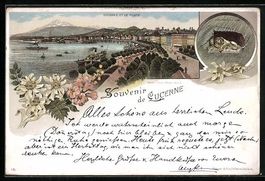 Vorläufer-Lithographie Lucerne, 1895, P