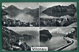 Vitznau, 4 Ansichten, 1962, gelaufen