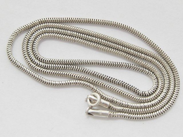 Catenine: Vintage Schlangenkette Kette Collier Silber 925 – Usato da Ermatingen venduto da Decovin 1
