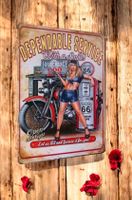 Repro Blechschild Plaque métal vintage rétro moto ancienne