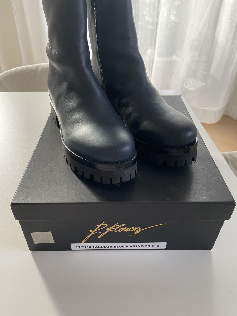 Chaussures femmes: P. Flowers Stiefelette blau – D'occasion à Winterthur par Momara 3