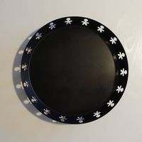 ALESSI Girotondo Plateau noir 40 cm